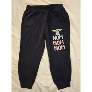 Star Wars Grogu Baby Yoda Jogger Pants Kids M 8–10 Dark Navy Sleepwear